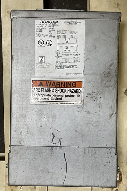 DONGON 85-1055SH 5.0kVA PRI VOLTS 240x480 SEC VOLTS 120x240 TRANSFORMER SINGLE