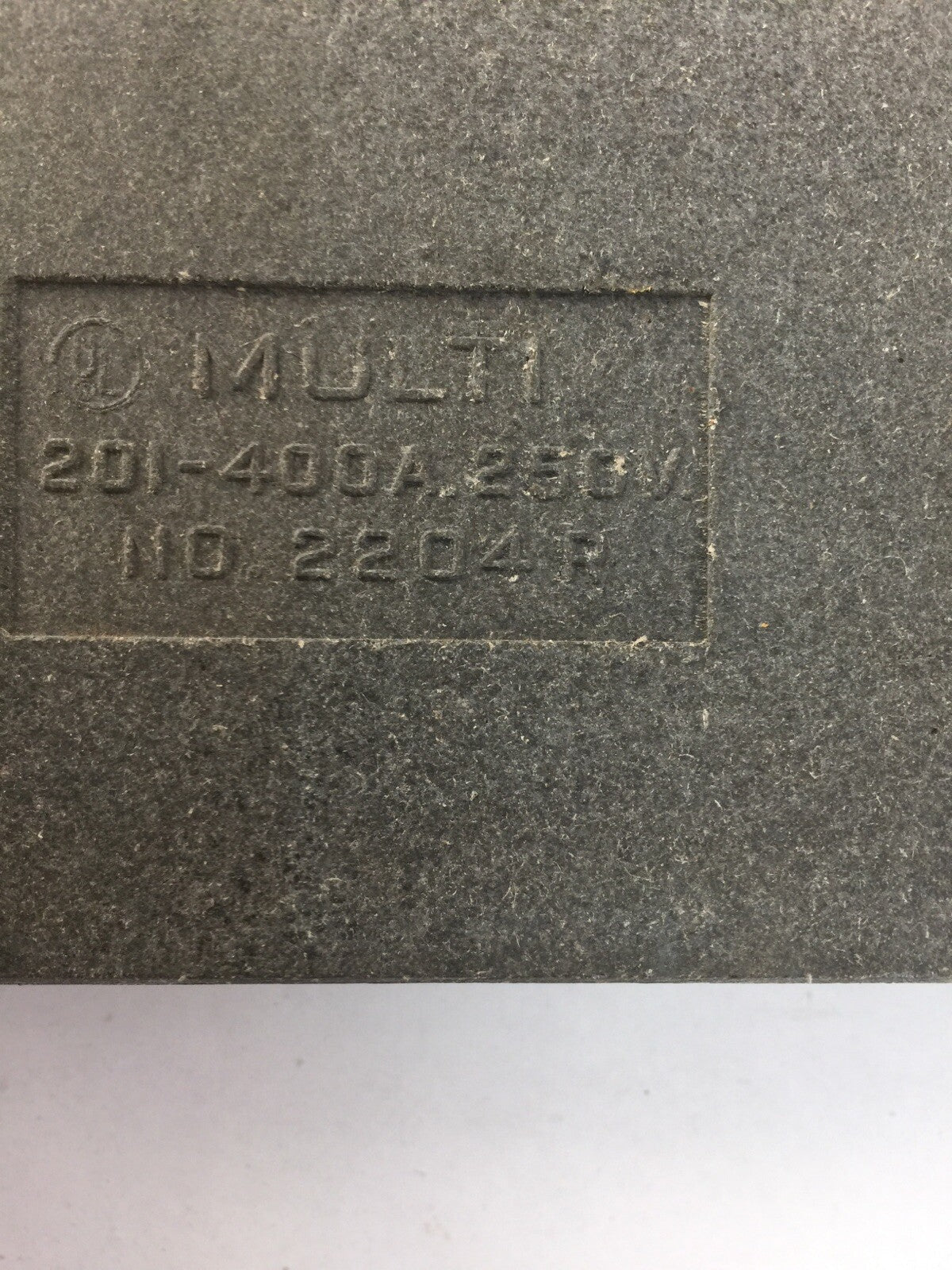 MULTI UNION 2204R CARTIDGE FUSE HOLDER COMPOSITE BASE 201-400AMPS 250V M400A