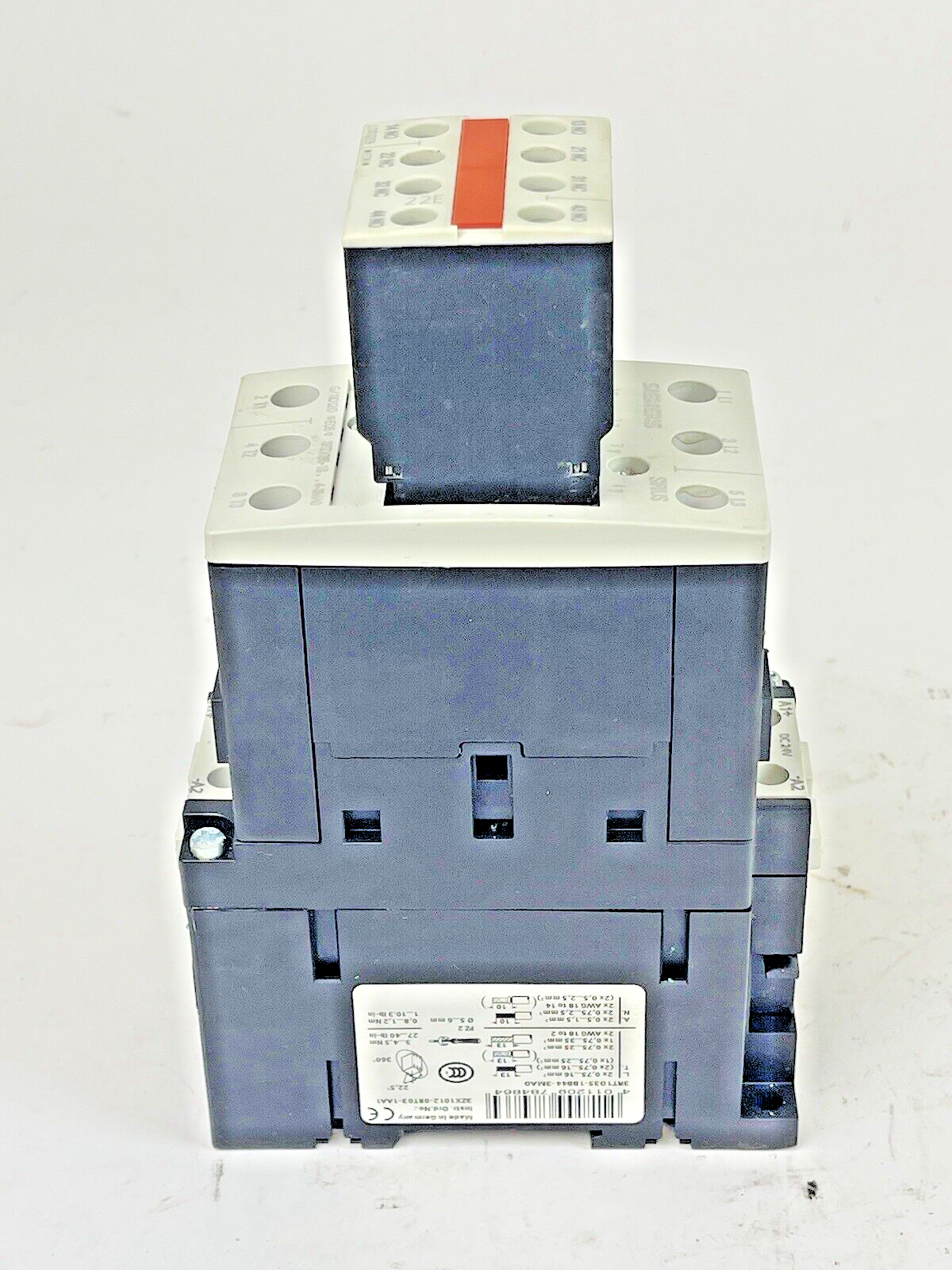 SIEMENS - 3RT1035-1BB44-3MA0 -CONTACTOR - 3RH1921-2HA22-3AA1 & 3RT1926-1BB00