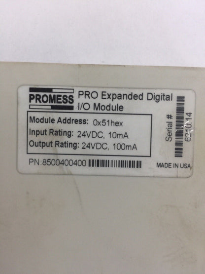 PROMESS 8500400400 PRO EXPANDED DIGITAL I/O MODULE 24VDC