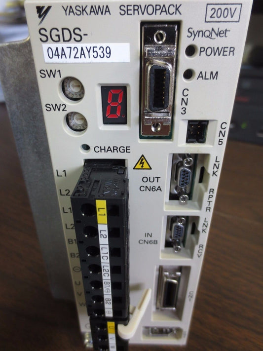 YASKAWA SGDS-04A72AY539 AC SERVOPACK OUTPUT: 0-23VAC, 0-300Hz 2.8A NEW SURPLUS