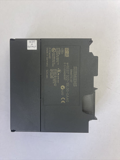 SIEMENS SIMATIC S7 1P 6ES7 322-1BL00-0AA0 OUTPUT MODULE SM322 D0 32 X DC24V 0.5A