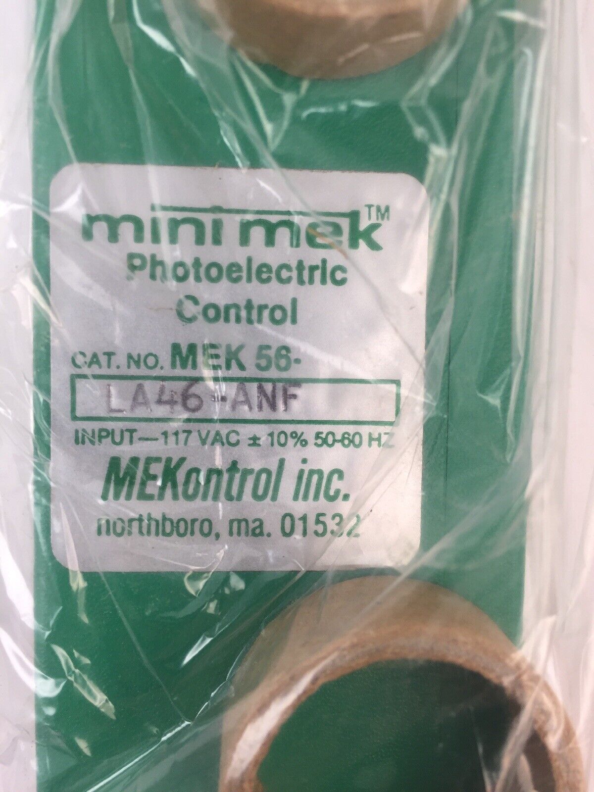 MEKontrol MEK-56-LA46 ANF MINI MEK PHOTOELECTRIC CONTROL 117VAC