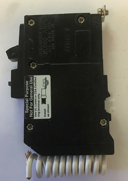 SQUARE D QOB115EPD5237 CIRCUIT BREAKER 15A 120VAC 1POLE