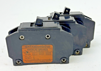 WESTINGHOUSE *LOT OF 3* - QC1015 - SNAP-IN CIRCUIT BREAKER - 1 POLE/15A/120 VAC