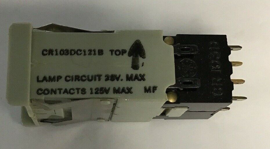 GENERAL ELECTRIC CR103DC121B LAMP CIRCUIT 28V MAX CONTACTS 125V MAX