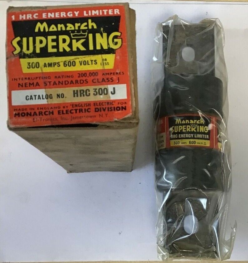 MONARCH HRC 300J FUSE SUPERKING 300A 600VAC CLASS J ENERGY LIMITER