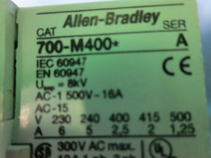 ALLEN-BRADLEY 700-M400* Ser A CONTROL RELAY 110/120V COIL