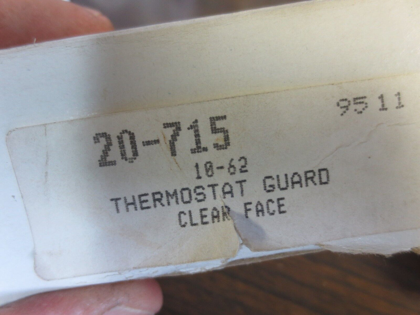 ROBERTSHAW 20-715 THERMOSTAT GUARD 10-62 - CLEAR FACE - LEXAN - NEW SURPLUS