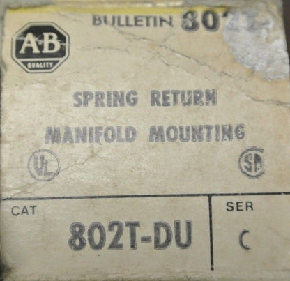 ALLEN-BRADLEY 802T-DU Ser. C / OILTIGHT LIMIT SWITCH / SPRING RETURN NEW SURPLUS