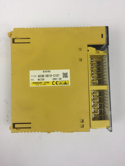FANUC A03B-0819-C107 INPUT MODULE