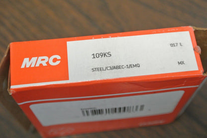 MRC 109KS RADIAL DEEP GROOVE BALL BEARING / 45mm x 75mm x 16mm / NEW SURPLUS