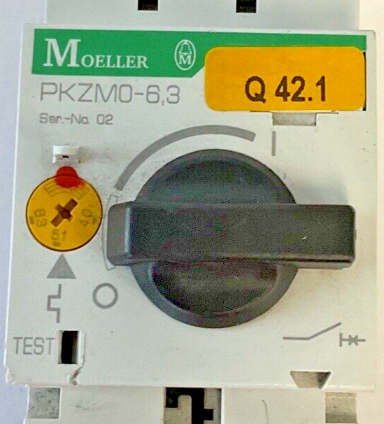 MOELLER PKZM0-6.3 CIRCUIT BREAKER SER.02 600VAC