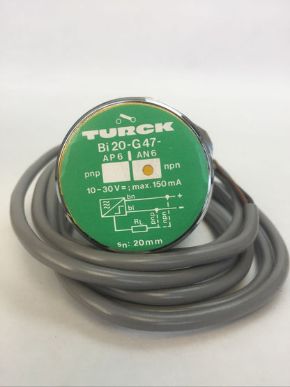 TURCK BI20-G47-AN6 PROXIMITY SENSOR 10-30VDC 150mA
