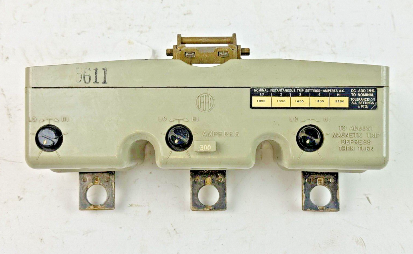 SIEMENS / ITE - HJ3-T300 - CIRCUIT BREAKER TRIP UNIT - 300 AMP - MAGNETIC TRIP