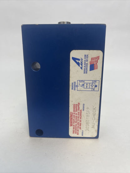 ALADCO 303801BSPP NU-CHECK VALVE