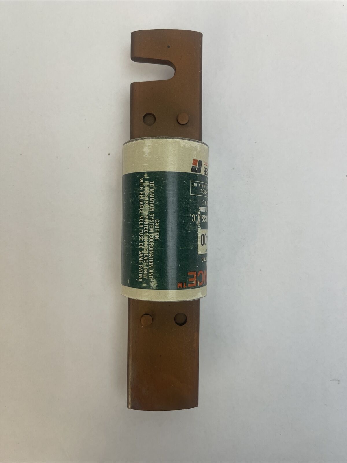 RELIANCE NCLR400 CURRENT LIMITING CLASS RK1 FUSE 250VAC 400AMP