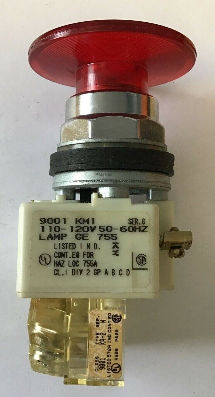 SQUARE D 9001K2L1R21H5 PUSH BUTTON RED JUMBO CAP