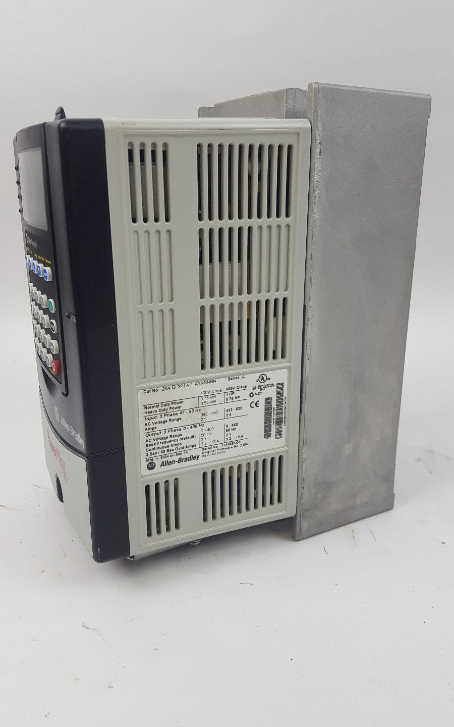 Allen-Bradley 20A D 2P1A 1 AYNNNNN 1HP Ser A Powerflex Drive