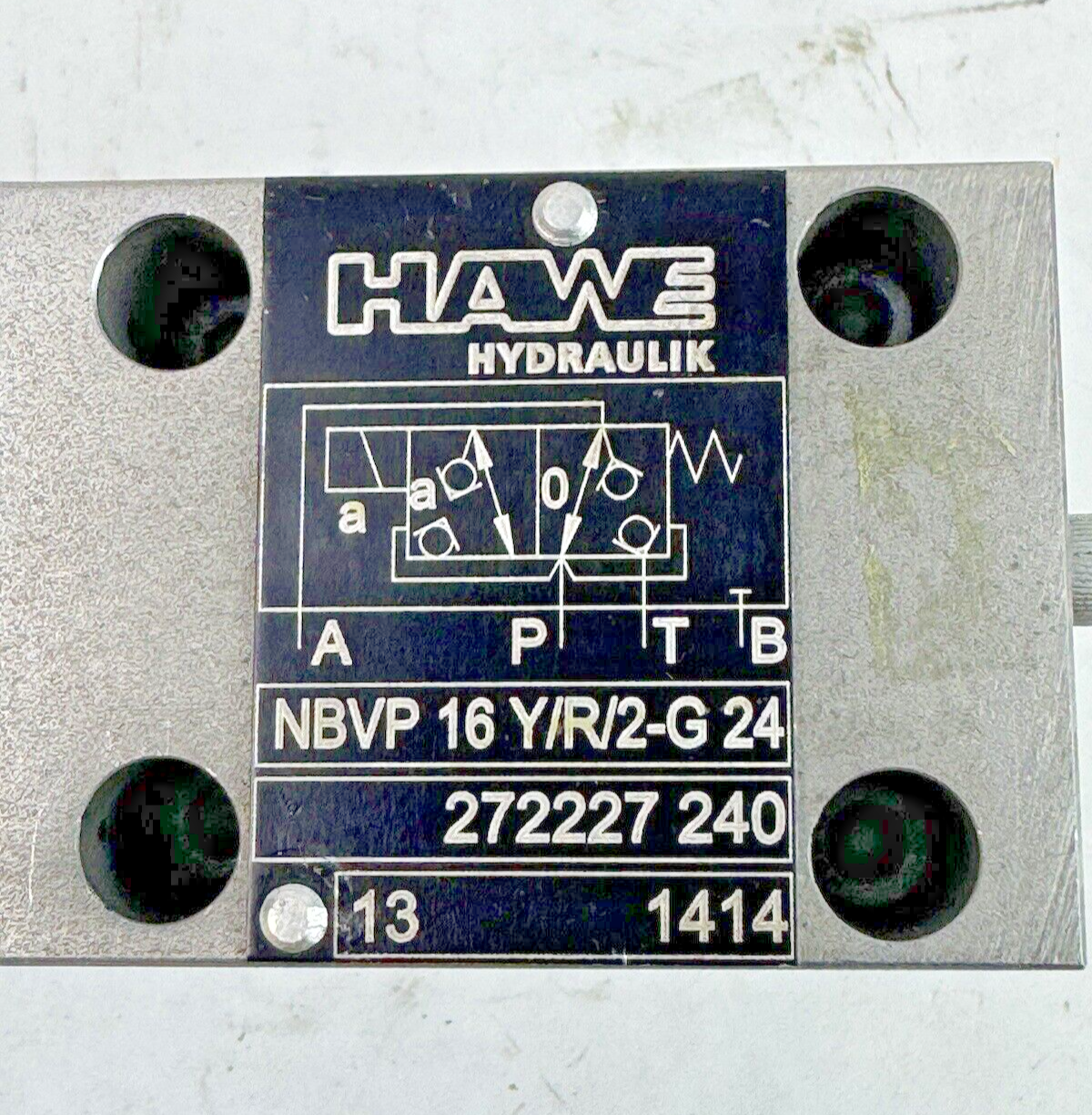 HAWE HYDRAULIK - NBVP 16 Y/R/2-G24 -DIRECTIONAL SEATED VALVE- VEKTEK 71-1122-54