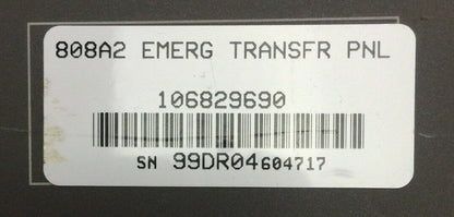 LUCENT 808A2 EMERGENCY TRANSFER PANEL -48VDC 0.08A