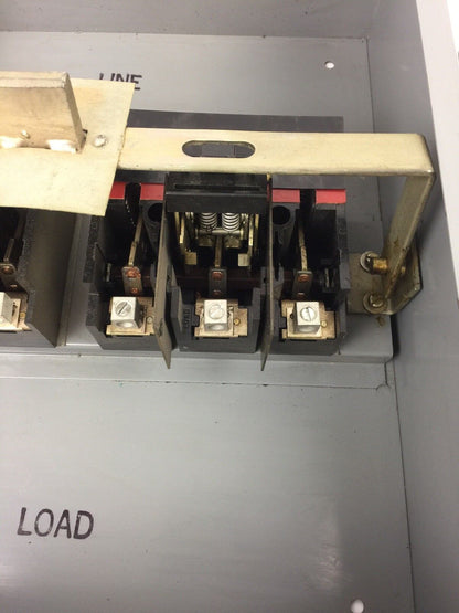 WESTINGHOUSE SDS-6030 30 MAX AMP MAX VOLT 600 AC 250 DC DISCONNECT SWITCH 6 POLE