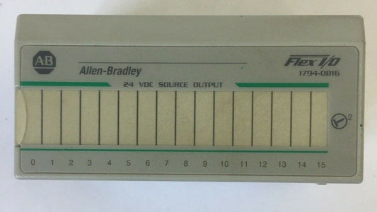 ALLEN BRADLEY 1794-OB16P SER A REV A02 F/W REV BLANK 24VDC SOURCE OUTPUT