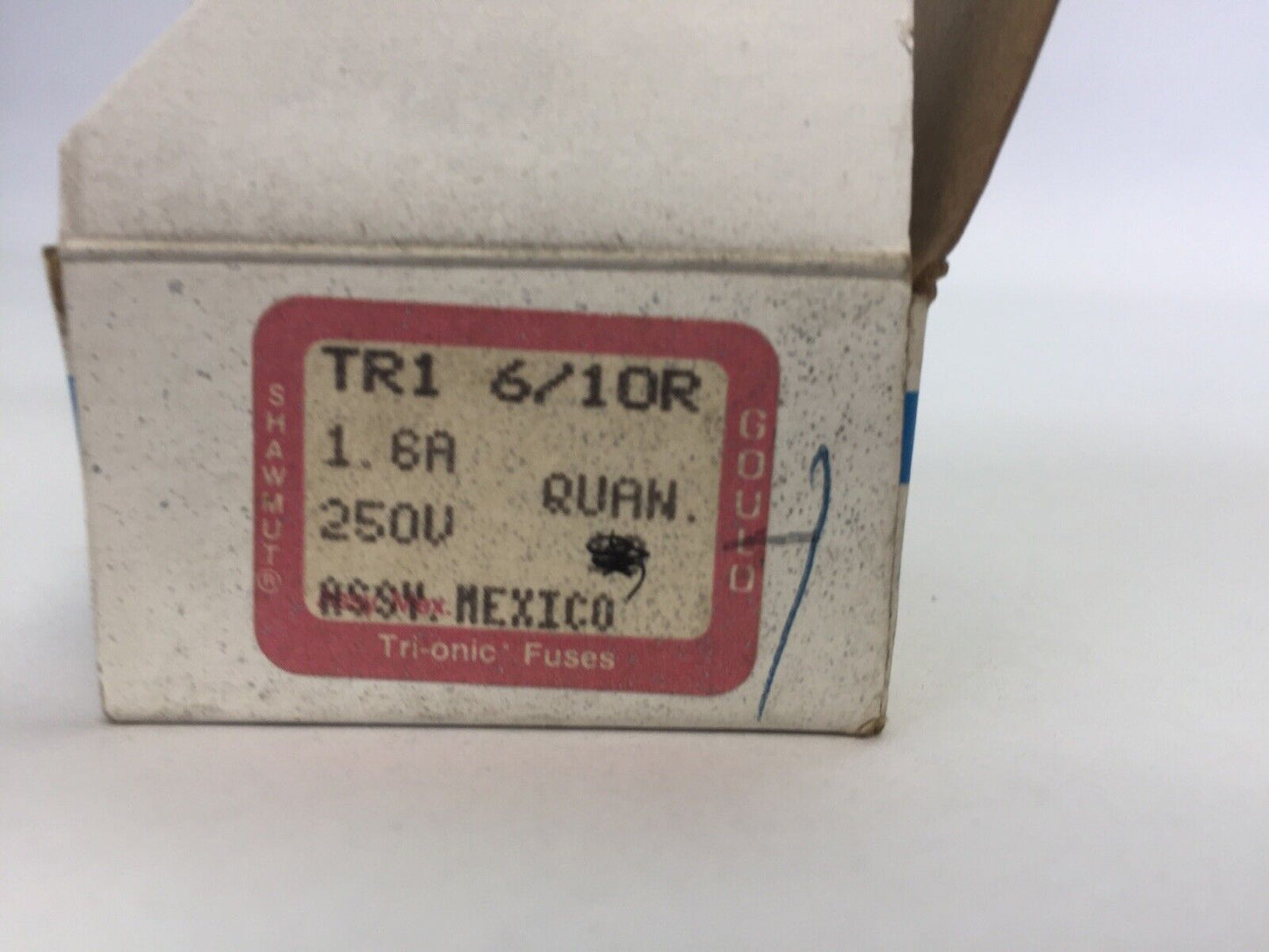 SHAWMUT TRI-ONIC TR1-6/10R TIME DELAY FUSE 1-6/10A 250VAC CLASS RK5 (BOX OF 9)