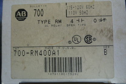 ALLEN-BRADLEY 700-RM400A1 INDUSTRIAL CONTROL RELAY / MAGNETIC LATCHING RELAY NEW