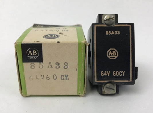 Allen Bradley 85A33 Coil New In Original Box 64 V 60 CY