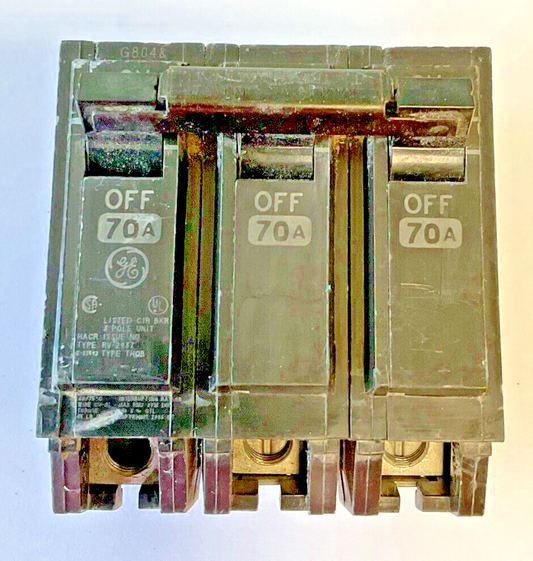 GE THQB32070 CIRCUIT BREAKER 240VAC 3POLE 70A