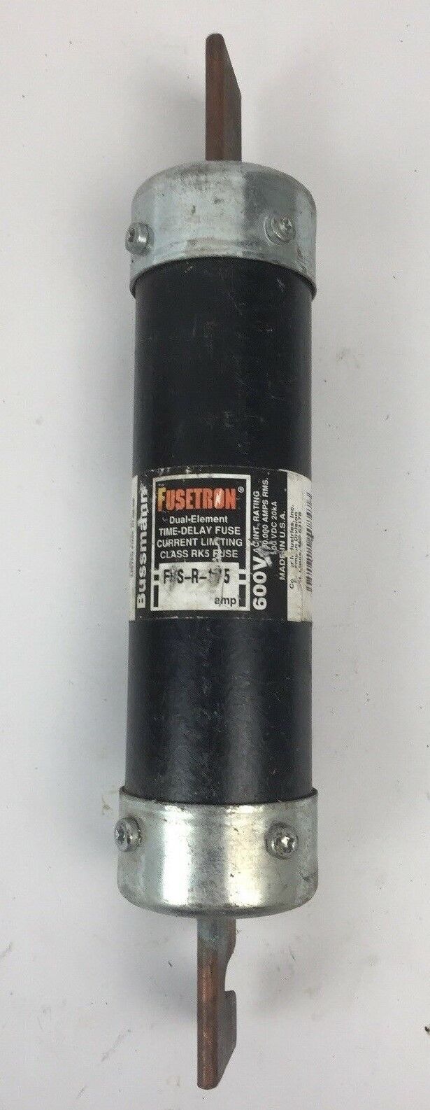 FUSETRON FRS-R-175 DUAL ELEMENT TIME DELAY FUSE CURRENT LIMITING CLASS RK5 175A