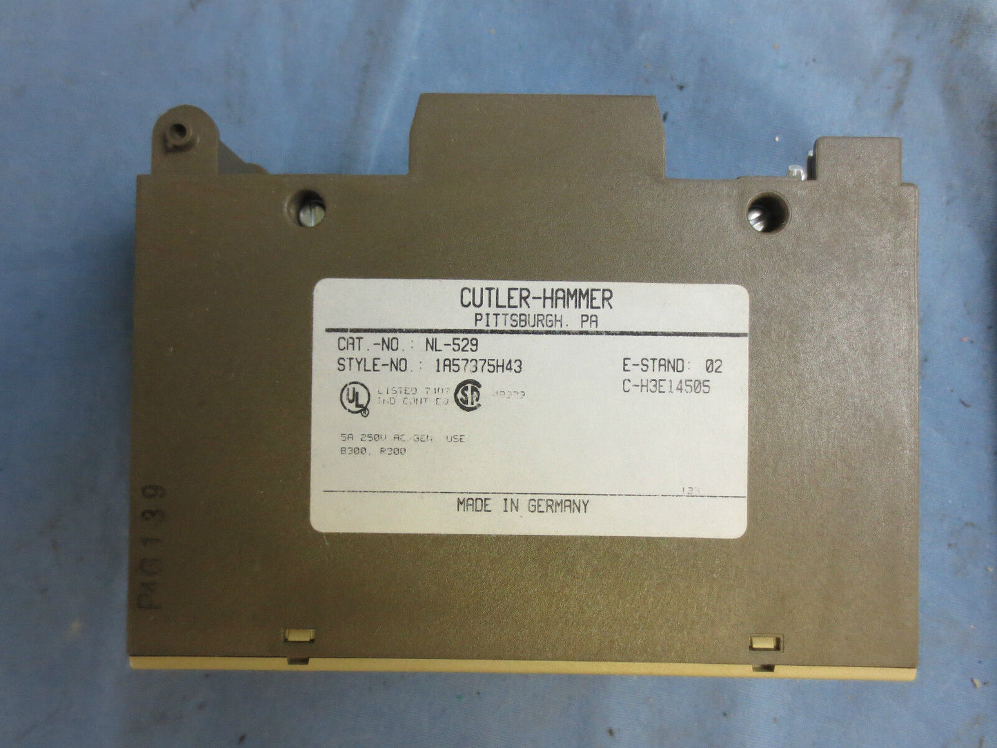 WESTINGHOUSE NL-529 RELAY OUTPUT MODULE 4x30VDC, 230VAC