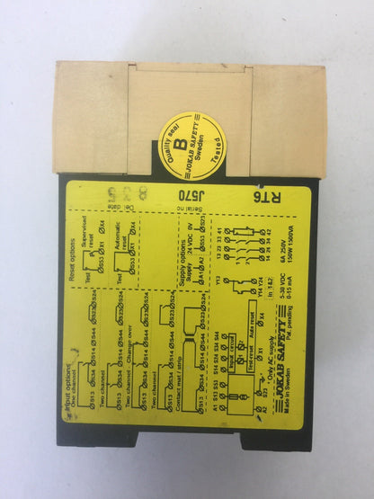 JOKAB SAFETY RT6 24VDC SAFTEY RELAY 24VDC