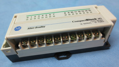 A-B 1791D-0B16PX COMPACT BLOCK I/O 16 OUTPUTS - DC POWER Ser. D, Rev. A01