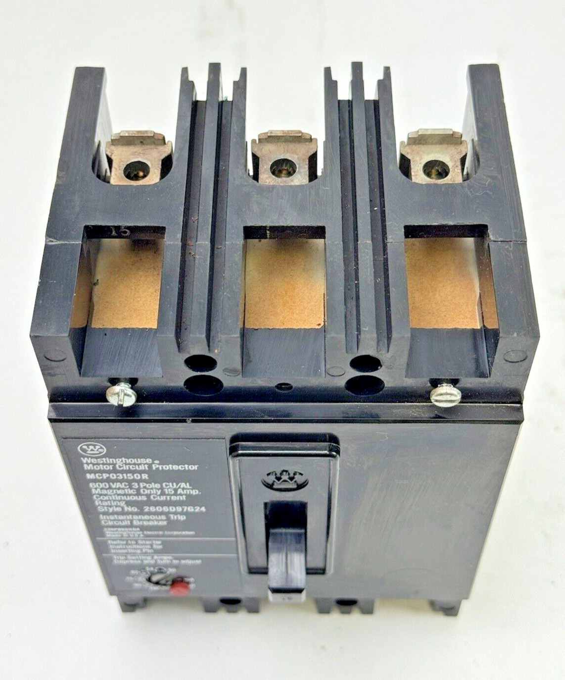 WESTINGHOUSE - MCP03150R - MOTOR CIRCUIT PROTECTOR - 3 POLE/ 15 A/ 600 VAC