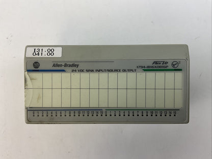 ALLEN BRADLEY 1794-IB16XOB16P SER A REV B01 24VDC SINK INPUT / SOURCE OUTPUT