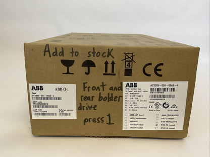 ABB ACS35-03U-08A8-4 MICHINERY DRIVE SOFTWARE VERSION 5.100