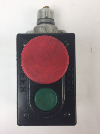 REES 03605-032 PUSH BUTTON 1 INCH GREEN BUTTON 1 3/4 INCH RED BUTTON