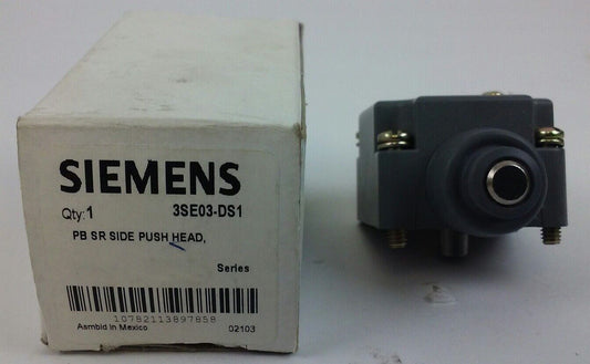 SIEMENS 3SE03-DS1 SERIES A OPERATING HEAD ONLY, PB SR SIDE PUSH HEAD(NEW IN BOX)