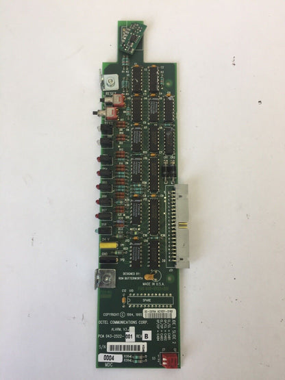 OCTEL COMMUNICATIONS PCA 043-2522-001 REV B CIRCUIT BOARD