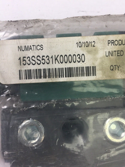 NUMATICS 153SS531K000030 SOLENOID VALVE 110-120V 50-60HZ 228-690B 120/60 .12A