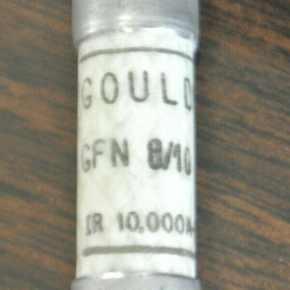 LOT of 8 / GOULD GFN8/10 TIME-DELAY FUSES / 8/10A / 250VAC / NEW SURPLUS