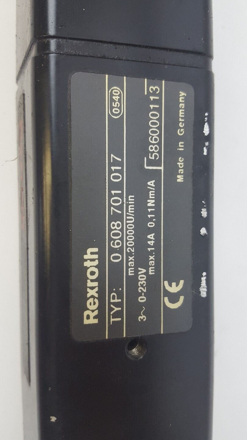 REXROTH 0608701017 0608720053 0608820099 0608PE130 NUT RUNNER.