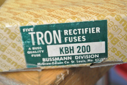 BUSSMANN / TRON KBH200 RECTIFIER FUSE / 200A / 500V / NEW SURPLUS / EACH