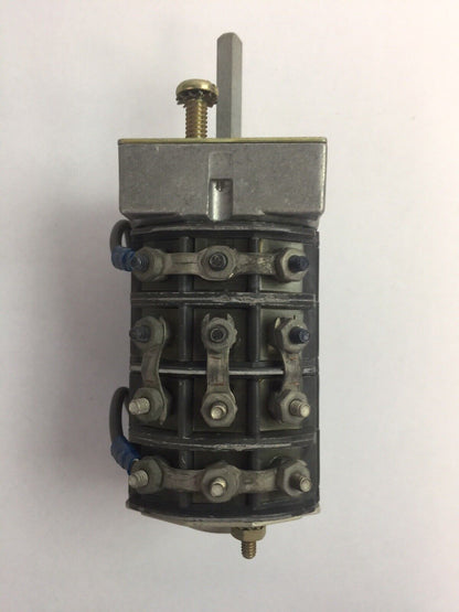 WESTINGHOUSE 658A615G02 TYPE W2 SWITCH 600V 20A ROTARY SWITCH MISSING HANDLE
