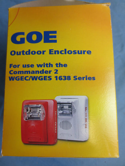 GENTEX GOE-R C2 WEATHERPROOF ENCLOSURE ASSEMBLY WALL MOUNT 801-0228-000 - RED