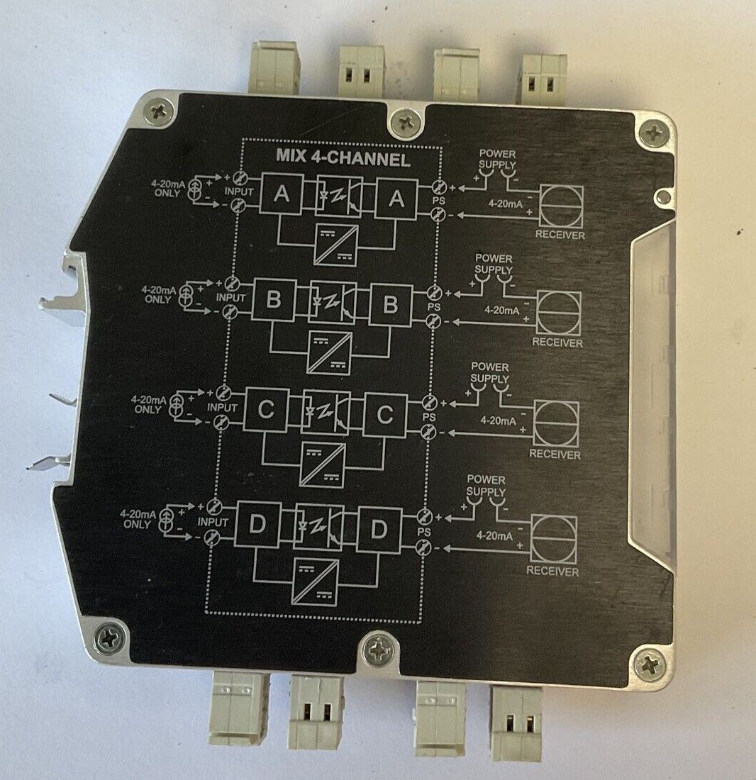 MOORE PERFORMANCE MIX/4X4-20MA/4X4-20MA/12-42DC ISOLATOR 4-CHANNEL 42VDC