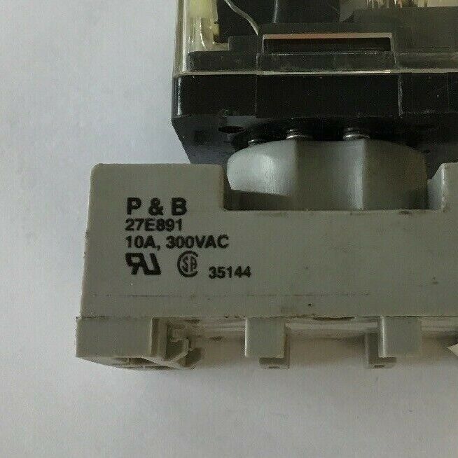 POTTER & BRUMFIELD KRPA-11AG-24 24V RELAY W/ 27E891 10A, 300VAC BASE