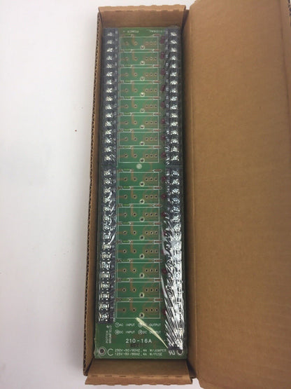 POTTER & BRUMFIELD 210-16A MODULE 250V 50/60HZ .4A W/JUMPER 125V 50/60HZ W/FUSE